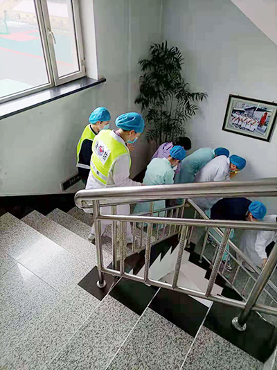 牡丹江现代泌尿男科医院消防培训演习